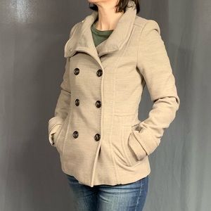 H & M beige coat women’s size 4